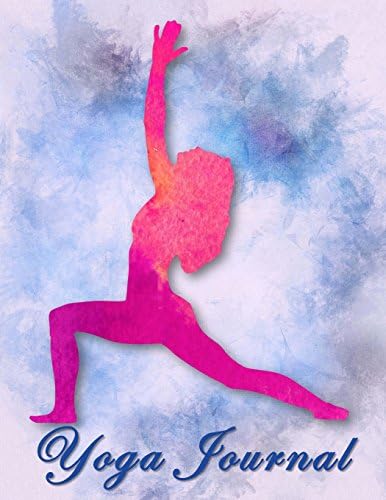 Yoga Journal: 4 Week Yoga Planner | Mindfulness Journal | B&W Interior | Utthita Ashwa Sanchalanasana