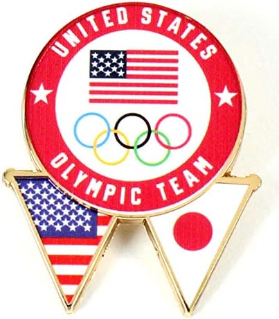 2020 Tokyo Olympics USA/Japan Pennant Flag Pin