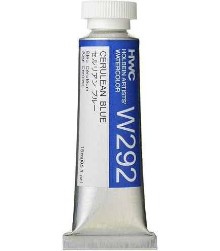 美品 HOLBEIN ホルベイン エコルセ201 122-507 00231 Amazon.com: Holbein Artists Watercolor - Cerulean Blue 5ml : Arts