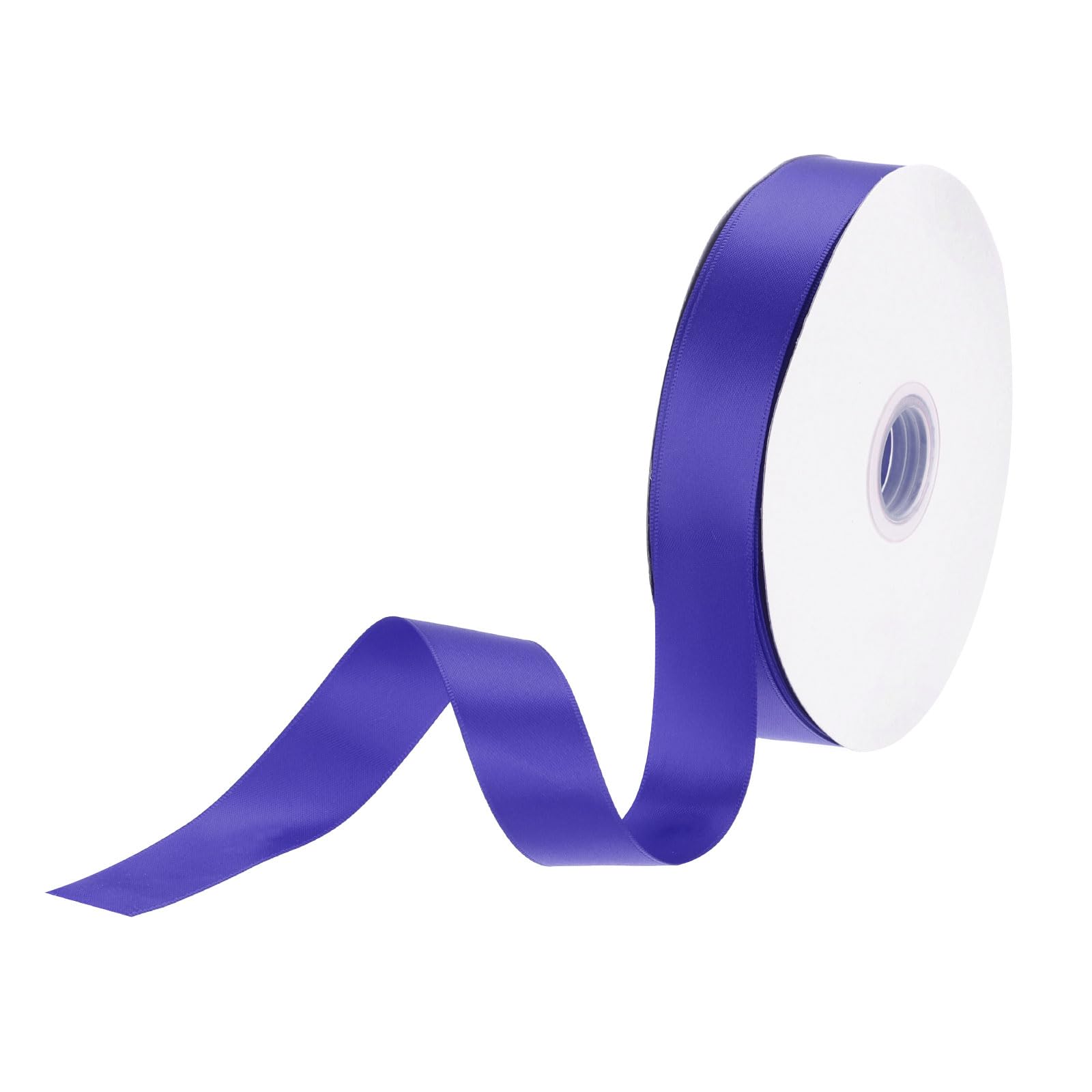 DMiotech 25mm Satin Ribbon 46m/150ft Thin Double Face Fabric Grosgrain Ribbon for Gift Wrapping Floral Hair Flower Bouquet, Dark Blue