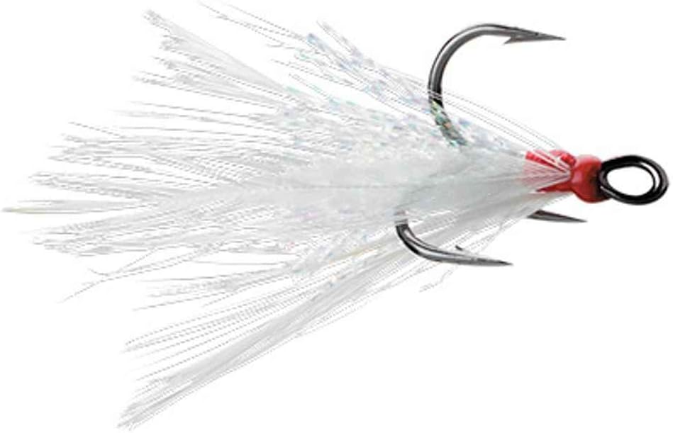 VMCVmc Dressed X Rap Treble Hook Size Black Nickel Feather Package of 2 ' Dt P