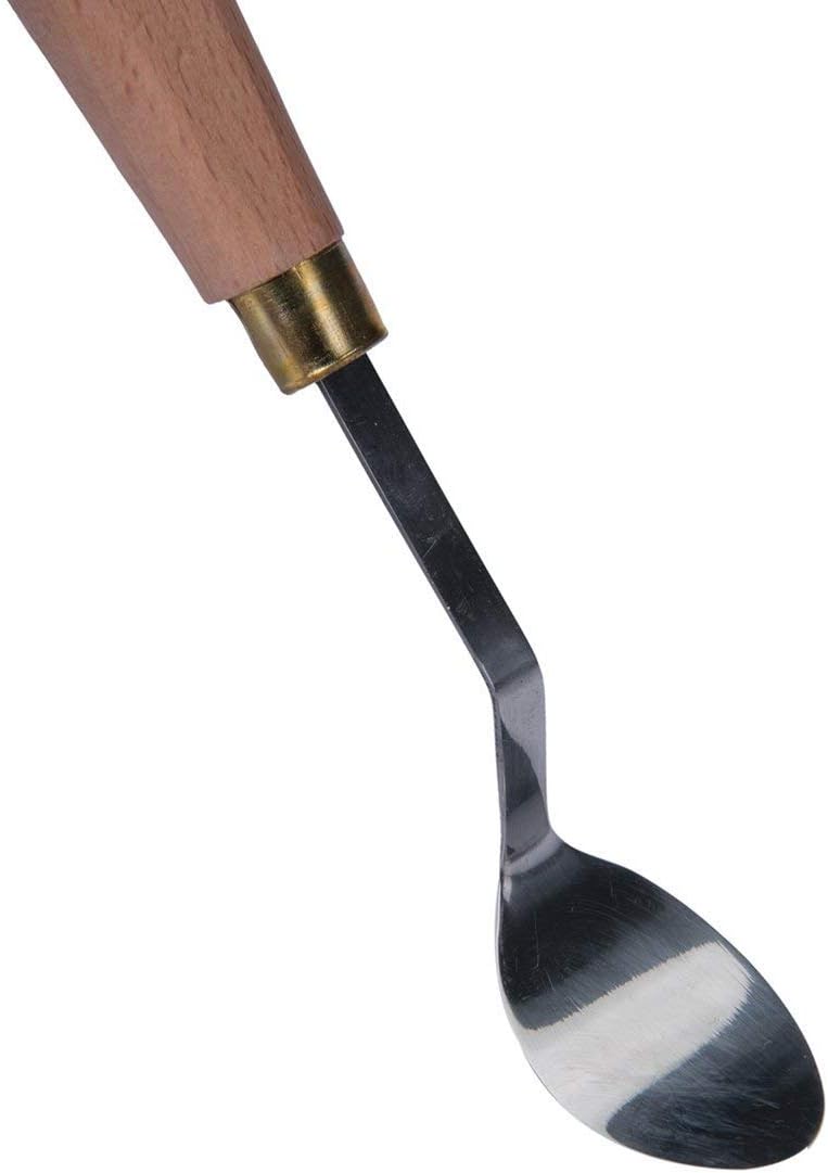MEEDEN 5-Piece Painting Knife Set, Versatile Stainless Steel Spatula Palette Knife Painting Mixing Scraper for Oil Acrylic and More