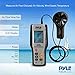 Pyle Digital Wind Speed Anemometer Handheld - Portable Air Flow Meter CFM Thermometer Measurement Gauge Tool Kit w/ LCD, Backlight for Kite Flying, Surfing, Fishing, Sailing, Weather Station - PMA92
