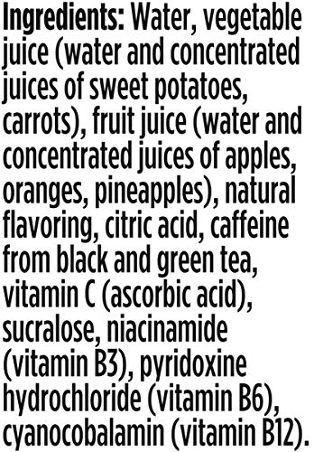 V8 +ENERGY, HEALTHY ENERGY DRINK, NATURAL ENERGY FROM TEA, ORANGE PINEAPPLE, 8 OUNCE CAN