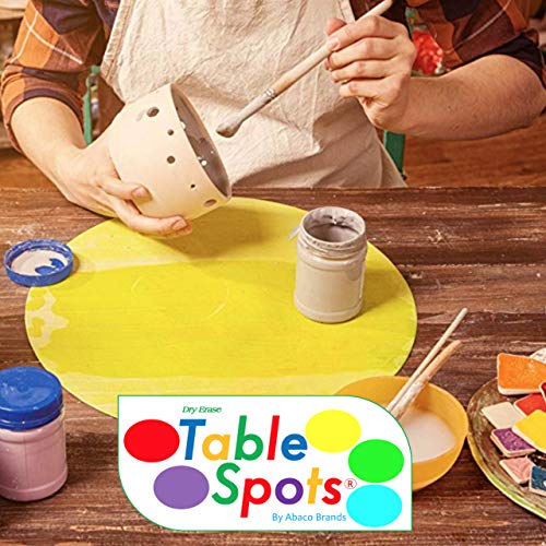 New Larger Size! The Original Table Spots for Teachers No Staining