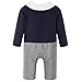 Baby Boys Romper Bowtie Tuxedo Outfit Gentleman Look Jumpsuit 1 pc