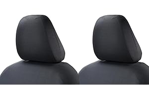 gunhunt Pack-2 Car Headrest Covers, Universal Headrest Anti-Dirty Covers, Soft Car Head Rest Cover Protector, Vehicle Accessories Headrest Cover for Car Truck (Black)