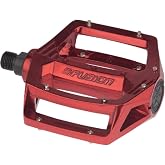 Haro Fusion DX Alloy Bicycle Pedals (Red, 9/16)