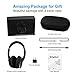 Active Noise Cancelling Headphones Bluetooth Wireless Over Ear, Foldable Deep Bass Hi-Fi Stereo, Srhythm Unique Rubber Finish for Running Travel Work TV PC DJ Phone Gift Airplane Adaptor (Black)