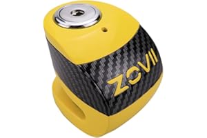 ZOVII Ultra-Portable Alarm Disc Lock Series ZS6-120 db Alarm,Push-Down Locking, Anti-Drill, Portable, Weather Resistant, Anti