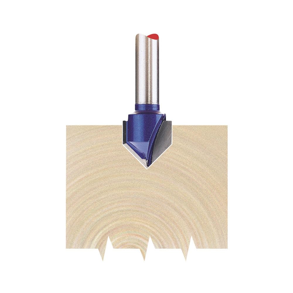 Draper 75336 1/4-inch Groove 12.7mm x 90 Degree Tungsten Carbide Tip Router Bit