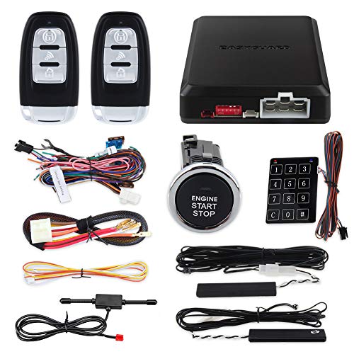 EASYGUARD ec002lb Hopping Code Smart Key PKE Car Alarm System Passive Keyless Entry Auto Start