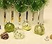AMS 24ct Clear Christmas Ball Ornaments, 2.76''/70mm Shatterproof Hanging Xmas Balls Baubles Set for Christmas Tree with Stuffed Delicate Decorations for Wedding Christmas (Green)