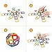 Crenova Magnetic Blocks, 48PCS Rainbow Magnetic Building Blocks
