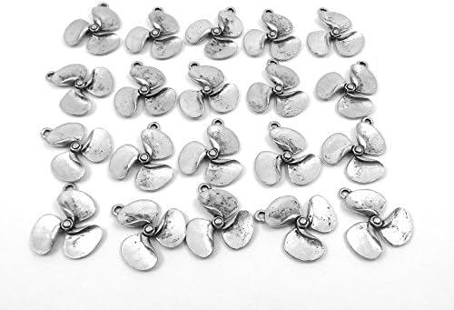 Gold Chest Jewelers Set of Twenty (20) Pewter Propeller Charms
