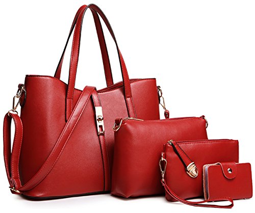 Tibes fashion top-handle handbag+shoulder bag+purse+car…