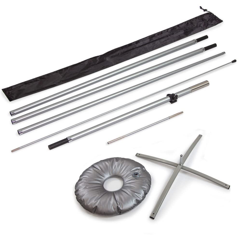Vispronet Premium Extra Large Feather Flag Pole Set