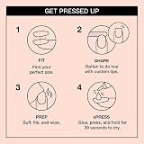 OPI xPRESS/ON Throw Me a Kiss Pink Shimmer Short Round Nails with Glue view 4