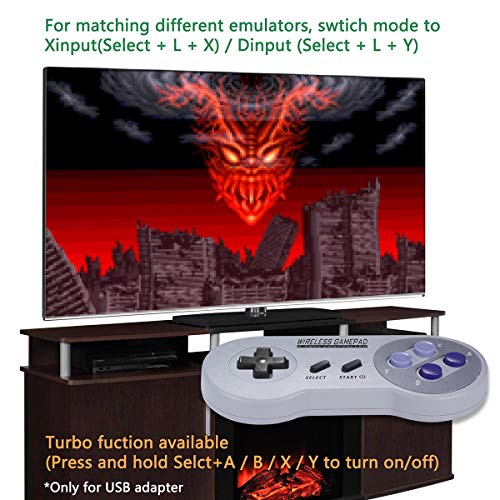 image for Wireless Controller for SNES Classic / NES Classic / PC, Urvoix 2.4G R
