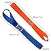 FineGood 10 Pcs Soft Loop Tie Down Straps, 1,500lb Load Capacity Breaking Strength Belts for Secure and Confident Trailering of Motorcycle Dirt Bike ATV UTV - Blue, Orange