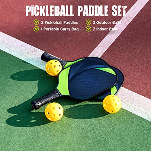 Gonex Pickleball Paddles, USAPA Pickleball Set of 2, Graphite