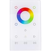 SIRS-E RGB &amp; RGBW LED Touch DMX Wall-Mounted Controller SR-2812B-DMX-US WD - White