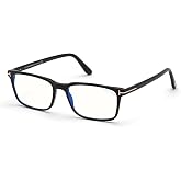 Tom Ford FT 5735-B BLUE BLOCK Shiny Black/Blue Filter 54/17/145 men Eyewear Frame