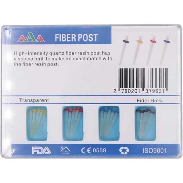 Kit De 200 Postes Para Endodoncia De Fibra De Vidrio Y Quarzo