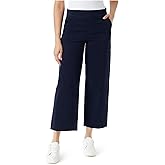 Gloria Vanderbilt Womens Shaping Cotton Wide Leg Pants Navy 4