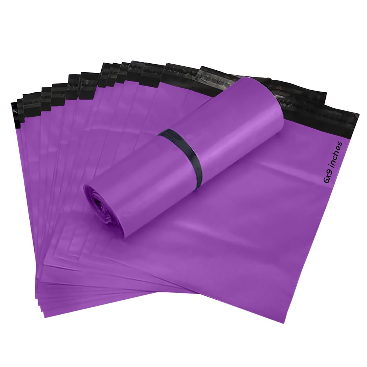 G4GOODS® - 100 Purple Parcel Bags and Postage Bags (6.5" x9'') - Self Seal Strong Mailing Bag - Eco-Friendly Plastic Packaging for Clothes and Parcels. Perfect for Courier Shipping Bag