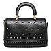 MG Collection Roni Gothic Skull Stud Shoulder Bag, Black, One Size