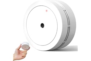 Putogesafe Smoke Detector, Mini Smoke Alarm with LED Indicator & Silence Button, 10 Years Battery Operated Fire Alarm for Home, 10 Hours Not Disturb Time, Low Battery Signal, UL Listed, 1 Pack