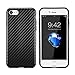 iPhone 7 Black Case / iPhone 8 Black Case, technext020 Ultra Slim Fit Carbon Fiber iPhone 7 / iPhone 8 Soft Cover Shock Resistance Protective for Pattern TPU Rubber Bumper Black