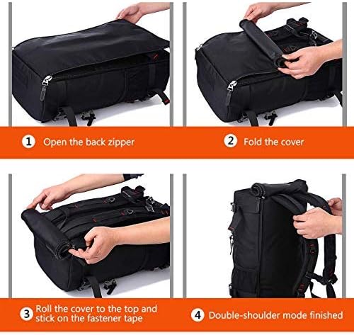KAKA Travel Backpack, Carry On Backpack Durable Convertible Duffle Bag Fit for 15.6 Inch Laptop for Men and Women(Medium 35L) 4 KAKA Travel Backpack, Carry On Backpack Durable Convertible Duffle Bag Fit for 15.6 Inch Laptop for Men and Women(Medium 35L)