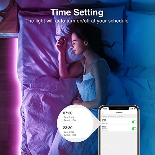 NiteBird 32.8ft Smart LED Strip Lights Work with Alexa Google Home, App and Voice Control,16