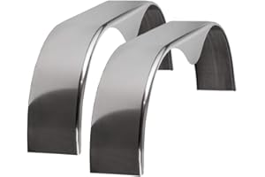 TOUGH GRADE Cargo Trailer Aluminum Smooth Tandem Teardrop Fender 10x72x20 | 2 Pack | Trailer Fender | Tandem Trailer Fenders | Boat Trailer Fenders