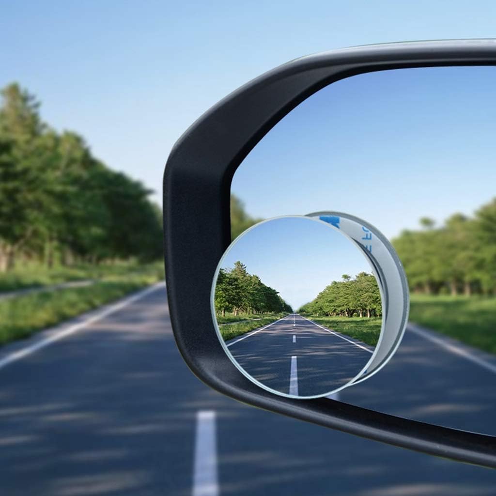 SUNFeng Car Rearview Mirror, Small Round Mirror Reversing Wheel Mirror