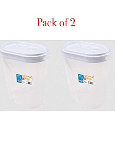 2 x wham cuisine 2 litros jarra de nevera y tapa contenedor de ...