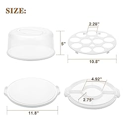 Cake Carrier with Lid and Handle, Multipurpose Cake