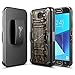 NageBee Galaxy J7 Sky Pro Case, J7 Prime / J7 Perx / J7V / Halo Case w/[Tempered Glass Screen Protector], Belt Clip Holster Defender Heavy Duty Shockproof Combo Rugged Case for Samsung J7 2017 -Camo