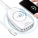QI Certified Wireless Charger With 5-Port USB Charging Station 30W/6A, Wireless Charger For iPhone 8/8 Plus, iPhone X,Samsung GalaxyS6 /Note 5/EDGE+/S7/S8/S7EDGE And More-White