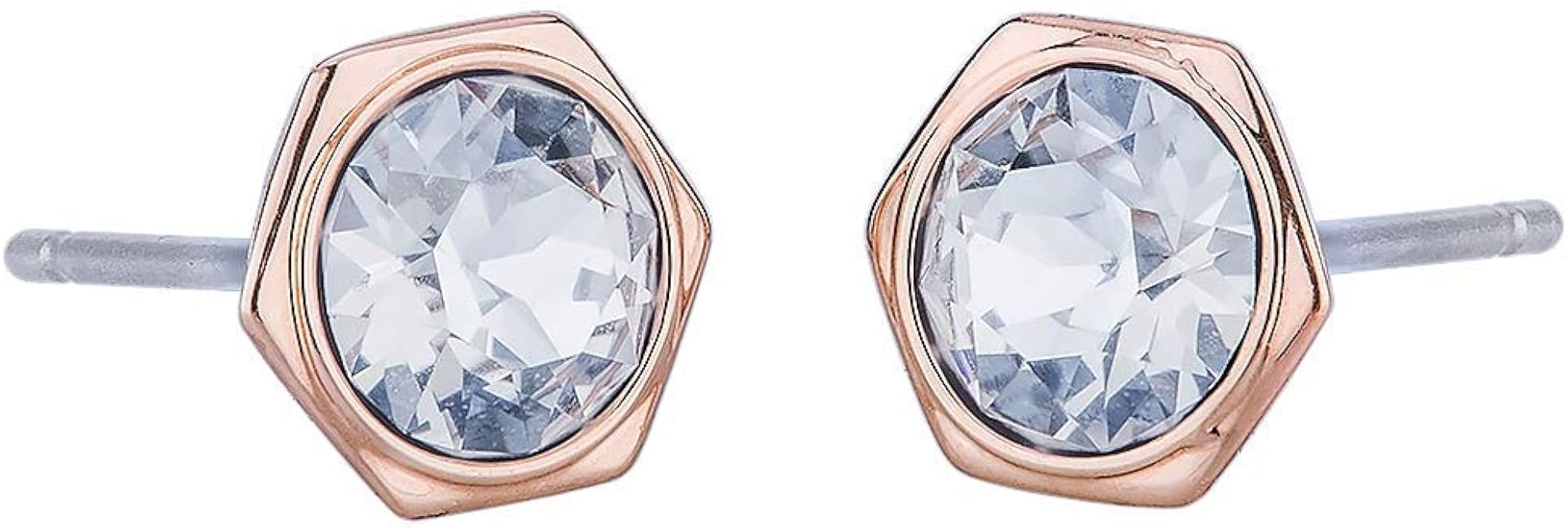 Swarovski rose gold stud earrings Clearance