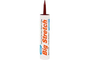 Sashco 10012 10.5oz Sashco Sealants 10.5-Ounce Redwood Big Stretch Caulk & Seal, 10.5-Ounce