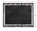 Smart Planner's Rustic Wood Black Magnetic Refrigerator Dry Erase ChalkBoard | Photo Realistic Chalkboard Design | Use Vertical or Horizontal