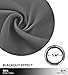 NICETOWN Kitchen Curtains Tiers Sets for Windows - Thermal Insulated Home Decor Blackout Grommet Window Treatment Drapes for Camper RV (29W by 36L with 1.2 inches Header, Grey, 1 Pair)