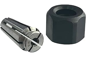 Tolxh #48-66-2486 1/8in. Collet & Nut Assembly 2485-20 2486-20 48-66-1015 Collet Nut 44-40-0095 1/8" (3.175mm) Collet 48-66-0985 Collet Locking Nut Assembly New Replacement Parts