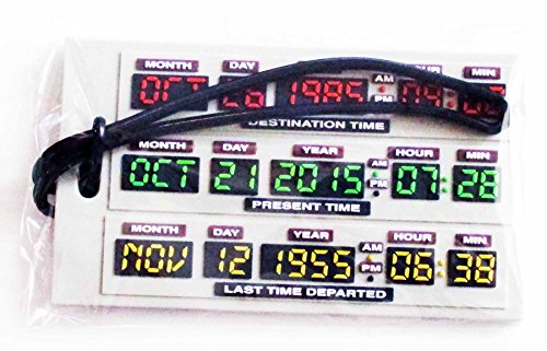 Back to the Future Luggage Tag 2.5 inch x 4.25inch PVC