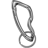 MECCANIXITY Y2K Irregular Keychain, Shiny Belt Loop Keyring Purse Charm Accessories, Snap Hook Key Holder for Women