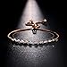 DIFINES Redbarry Marquise Shaped CZ Diamond Paved Adjustable Chain Bracelet for Women Girls, 2 Colors, Gift for Love, Thanksgiving, Christmas Year