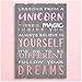 Something Unicorn - Rustic Wall Hanging Sign for Teen Girls, Girl's Bedroom, Nursery Room, College Dorm and Unicorn Room Decoration. Essential Item for Unicorn Wall Decor, 12x17 in, Unicorn